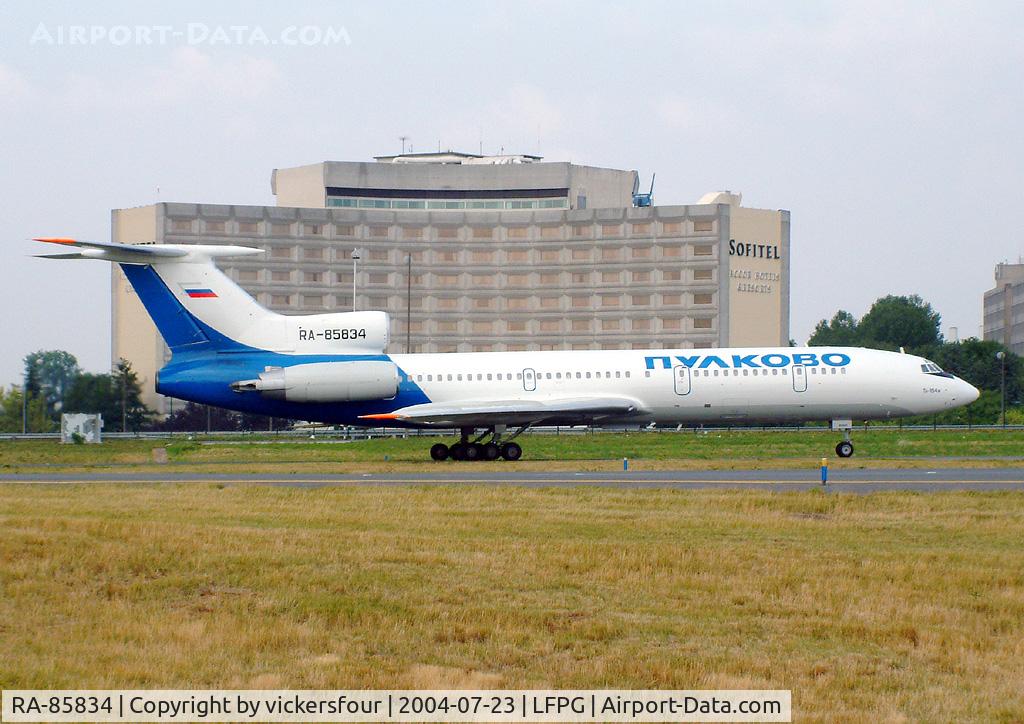 RA-85834, 1997 Tupolev Tu-154M C/N 97A1014, Pulkovo