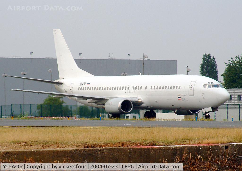 YU-AOR, 1989 Boeing 737-4B7 C/N 24550, JAT Airways Boeing 737-4B7 (c/n 24550).