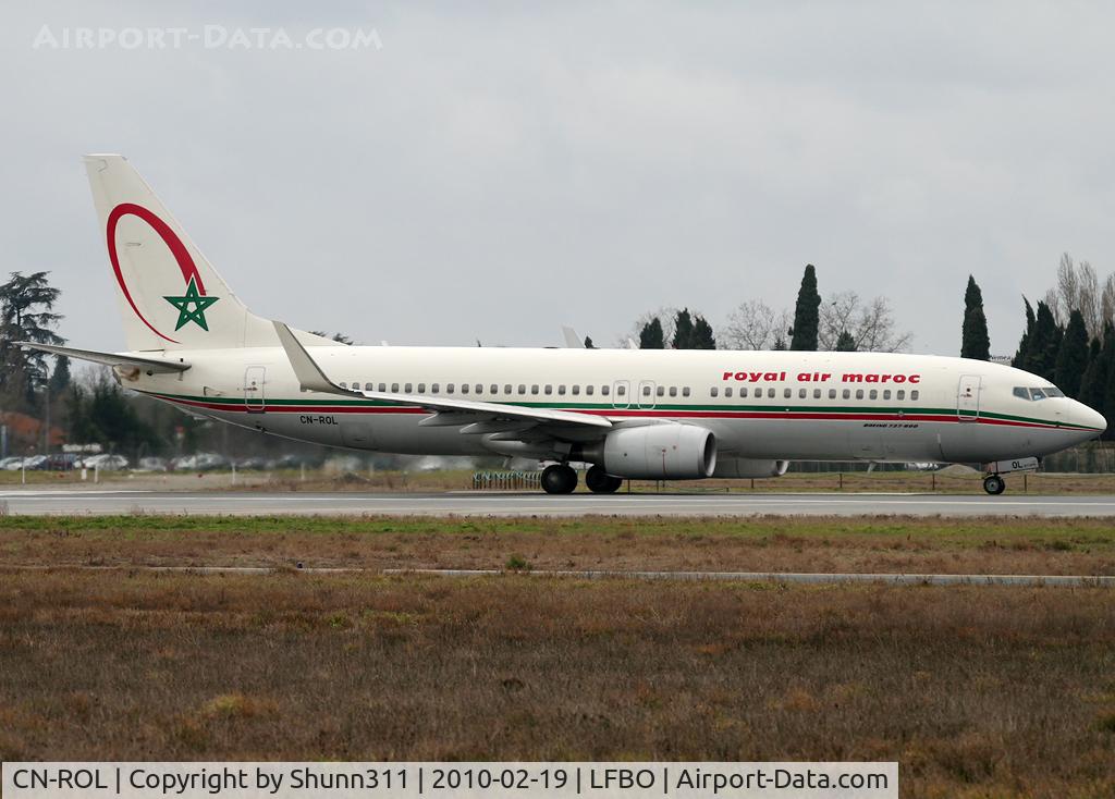 CN-ROL, 2007 Boeing 737-8B6 C/N 33065, Ready for departure... English markings...