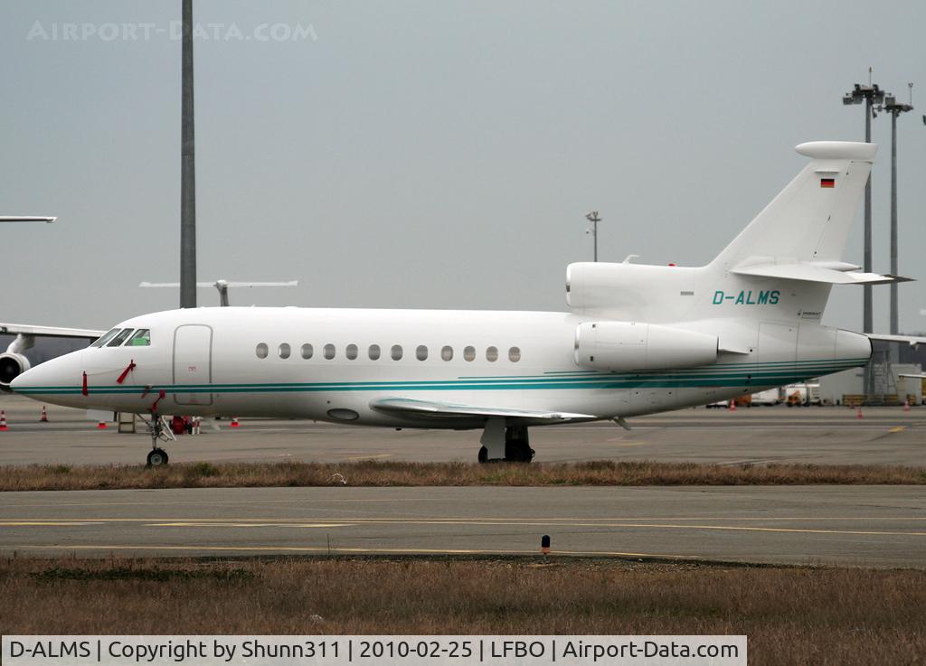 D-ALMS, 2009 Dassault Falcon 900EX C/N 227, Parked at the General Aviation area...