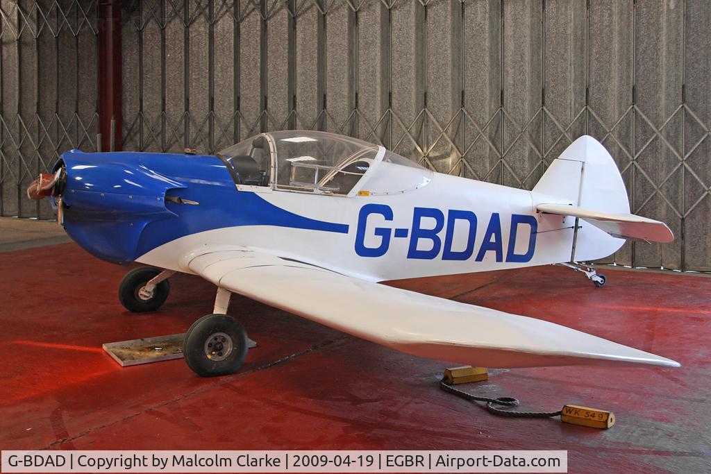 G-BDAD, 1976 Taylor JT-1 Monoplane C/N PFA 1453, Taylor Monoplane at Breighton Airfield, UK in 2009.