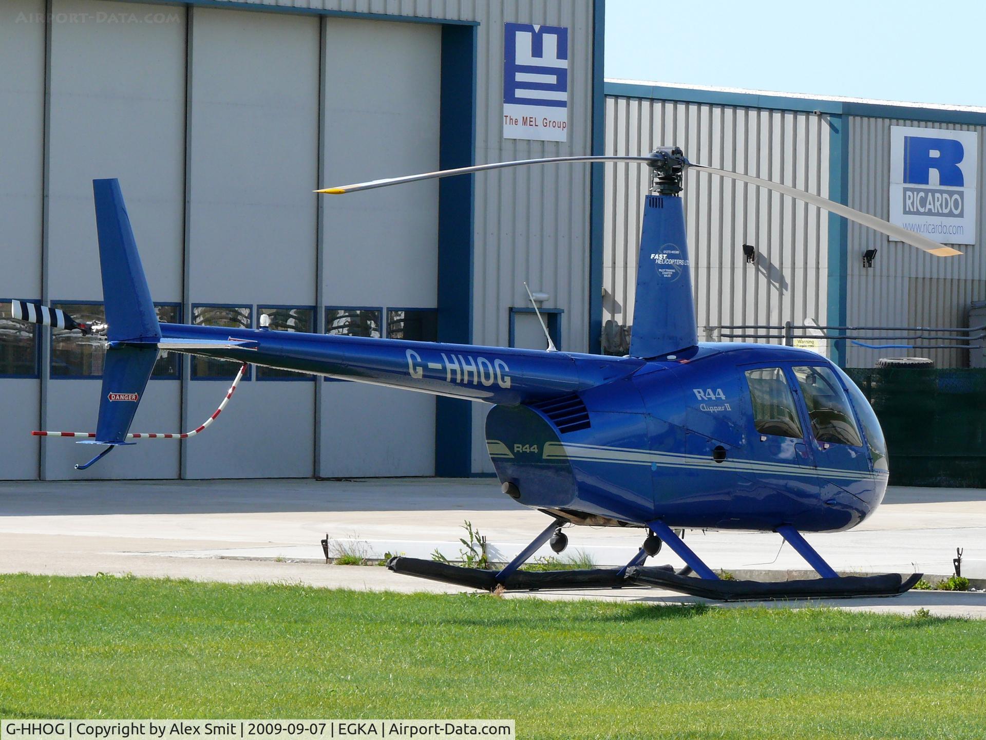 G-HHOG, 2004 Robinson R44 Clipper II C/N 10584, Robinson R44 Raven II G-HHOG Fast Helicopters