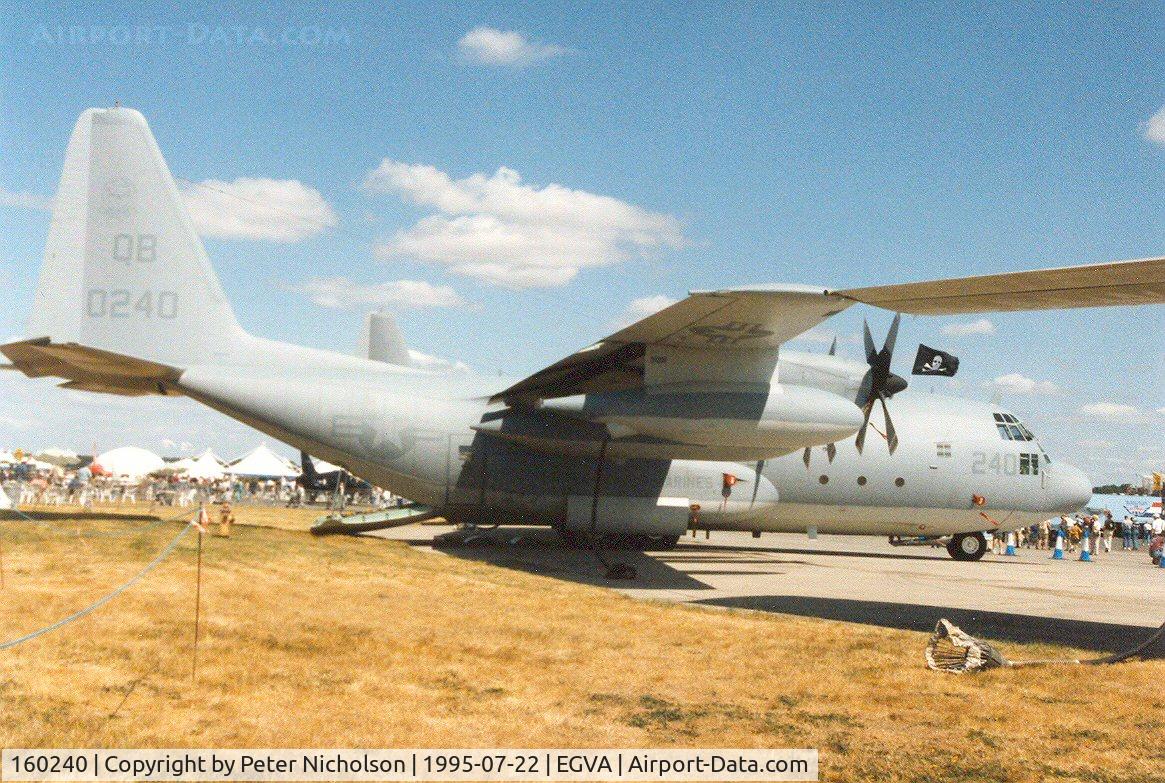 160240, Lockheed KC-130R Hercules C/N 382-4712, KC-130R Hercules, callsign Raider 30, of VMGR-352 at MCAS El Toro on display at the 1995 Intnl Air Tattoo at RAF Fairford.