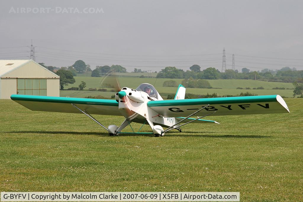 G-BYFV, 2002 Team Mini-Max 91 C/N PFA 186-13431, Team Mini-Max 91 at Fishburn Airfield, UK in 2007.