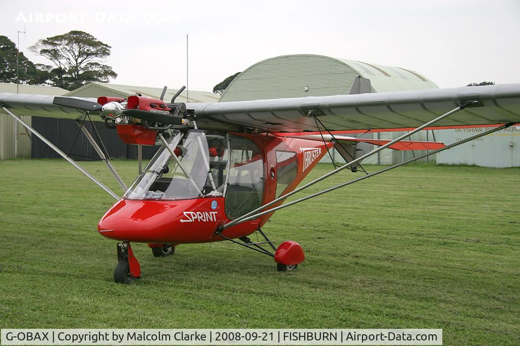 G-OBAX, 2001 Thruster T600N 450 JAB C/N 0051-T600N-053, Thruster T-600N 450 JAB at Fishburn in 2008.