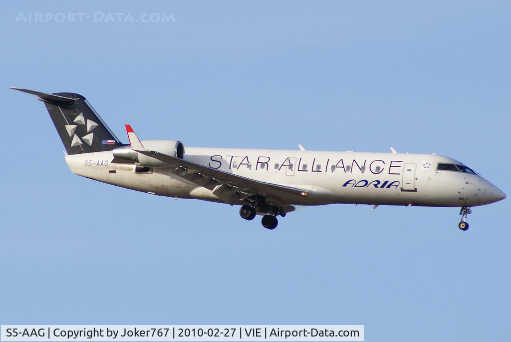 S5-AAG, 2000 Canadair CRJ-200LR (CL-600-2B19) C/N 7384, Adria Airways Canadair Regional Jet CRJ200LR