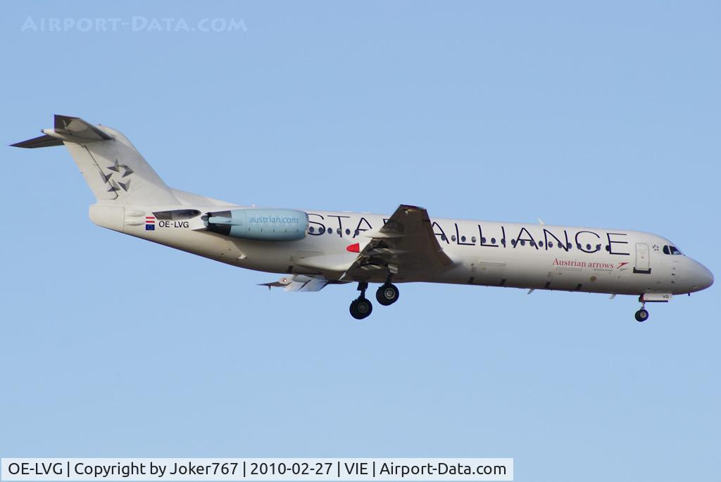 OE-LVG, 1994 Fokker 100 (F-28-0100) C/N 11520, Austrian arrows Fokker F-100