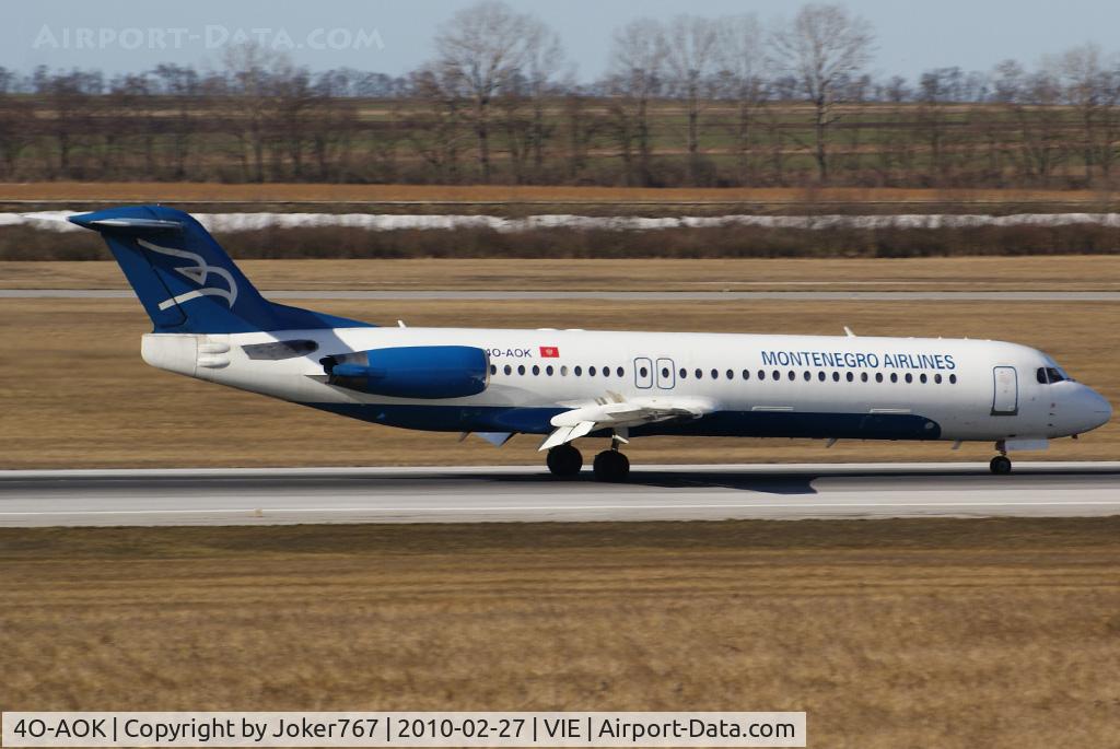4O-AOK, 1989 Fokker 100 (F-28-0100) C/N 11272, Montenegro Airlines Fokker 100