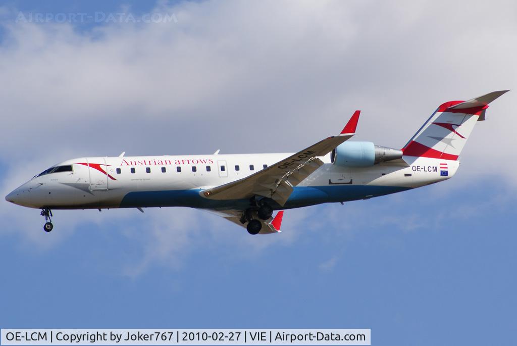 OE-LCM, 1997 Canadair CRJ-200LR (CL-600-2B19) C/N 7205, Austrian arrows Canadair Regional Jet CRJ200LR