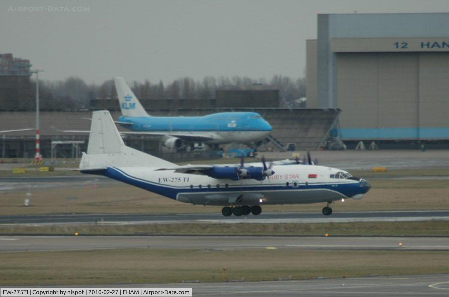 EW-275TI, 1970 Antonov An-12BK C/N 00347210, Nice surprise today.