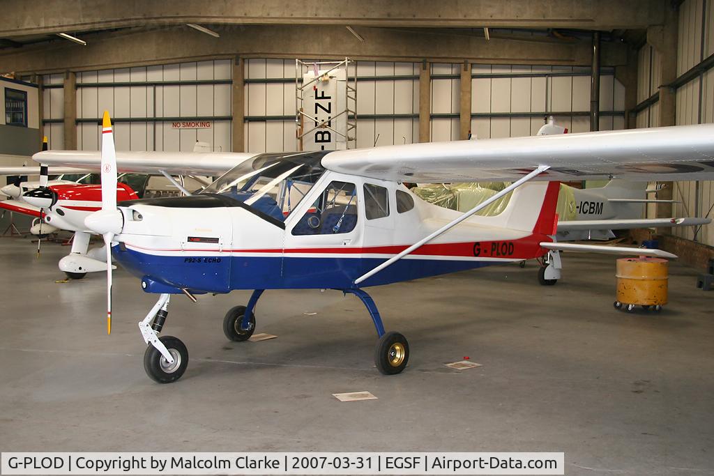 G-PLOD, 2004 Tecnam P-92EM Echo C/N PFA 318-14152, Tecnam P-92EM Echo at Peterborough Conington Airfield in 2007.