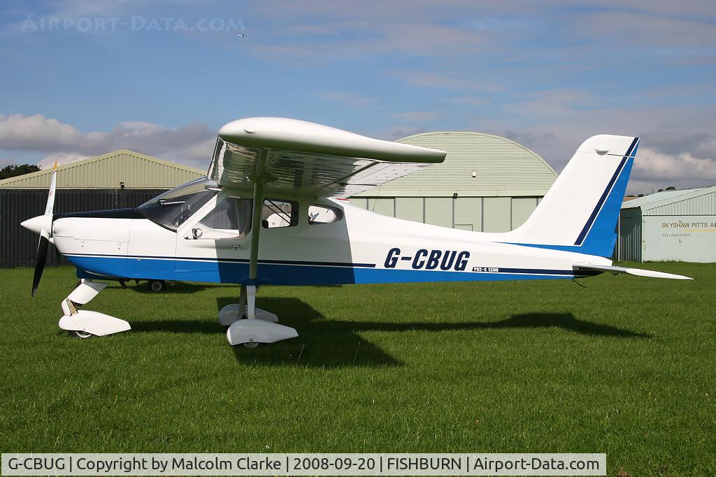 G-CBUG, 2002 Tecnam P-92EM Echo C/N PFA 318-13662, Tecnam P-92EM Echo at Fishburn Airfield, UK in 2008.