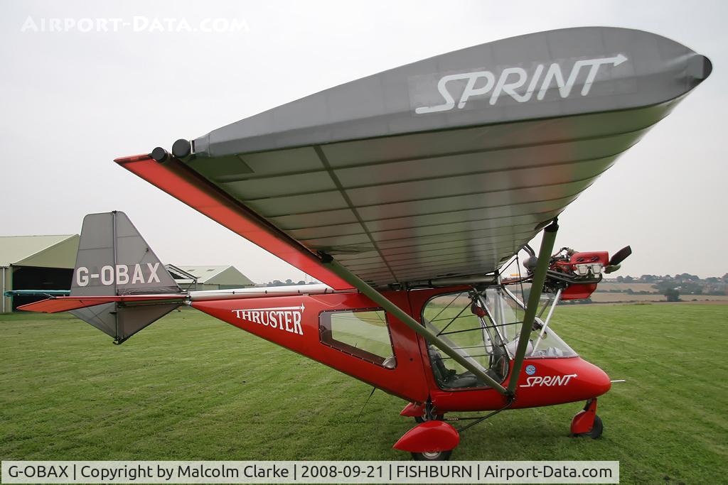 G-OBAX, 2001 Thruster T600N 450 JAB C/N 0051-T600N-053, Thruster T-600N 450 JAB at Fishburn in 2008.
