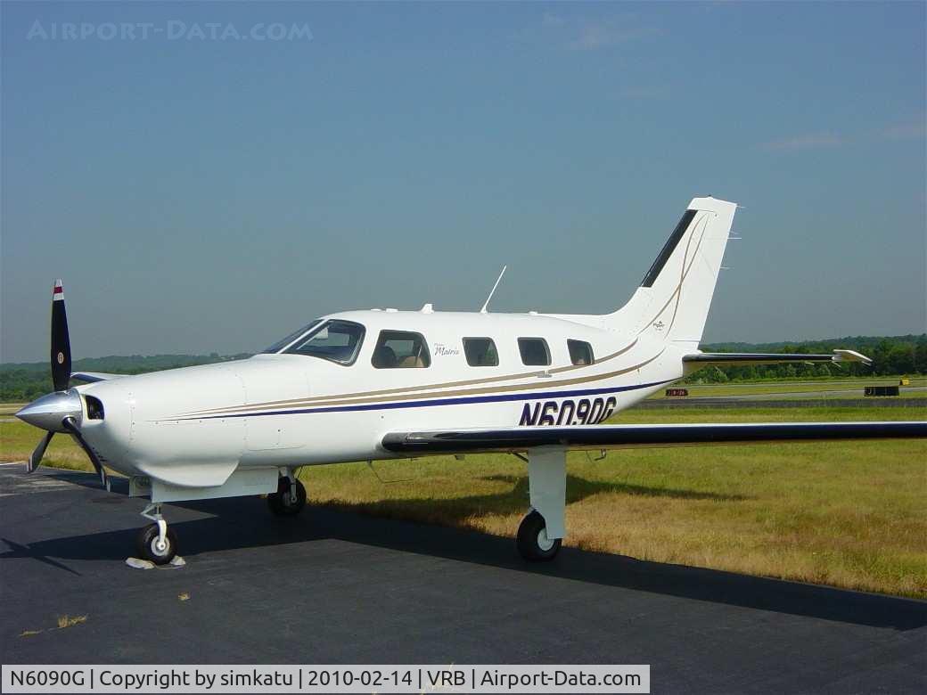 N6090G, Piper PA-46R-350T Malibu Matrix C/N 4692118, Sitting at VRB around 5pm on 2/14/10