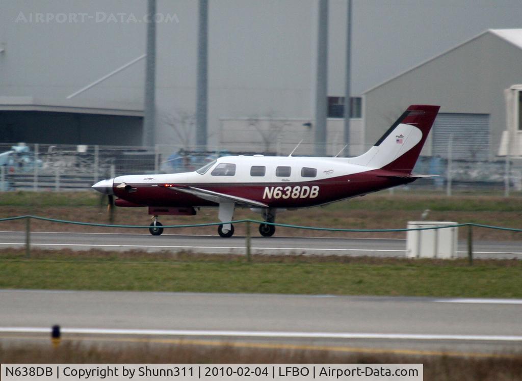 N638DB, 2000 Piper PA-46-350P Malibu Mirage C/N 4636248, On take off...