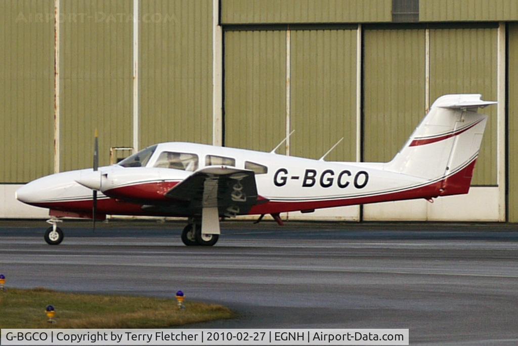G-BGCO, 1978 Piper PA-44-180 Seminole Seminole C/N 44-7995128, Piper PA-44 Seminole at Blackpool