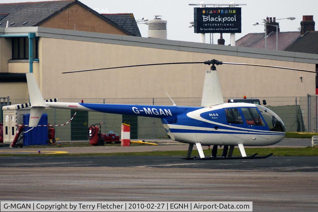 G-MGAN, 1999 Robinson R44 C/N 0588, Robinson R44 at Blackpool