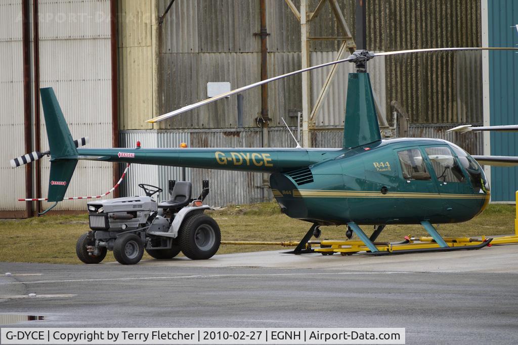G-DYCE, 2003 Robinson R44 Raven II C/N 10148, 2003 Robinson Helicopter Co Inc ROBINSON R44 II at Blackpool