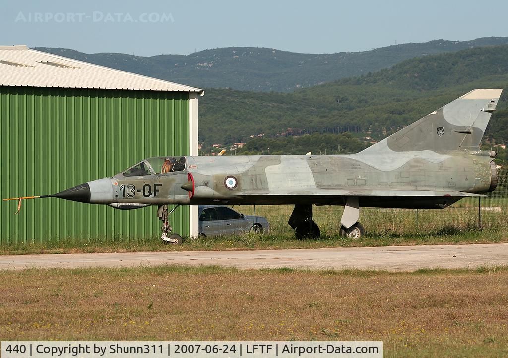 440, Dassault Mirage IIIE C/N 440, Preserved at the airfield...