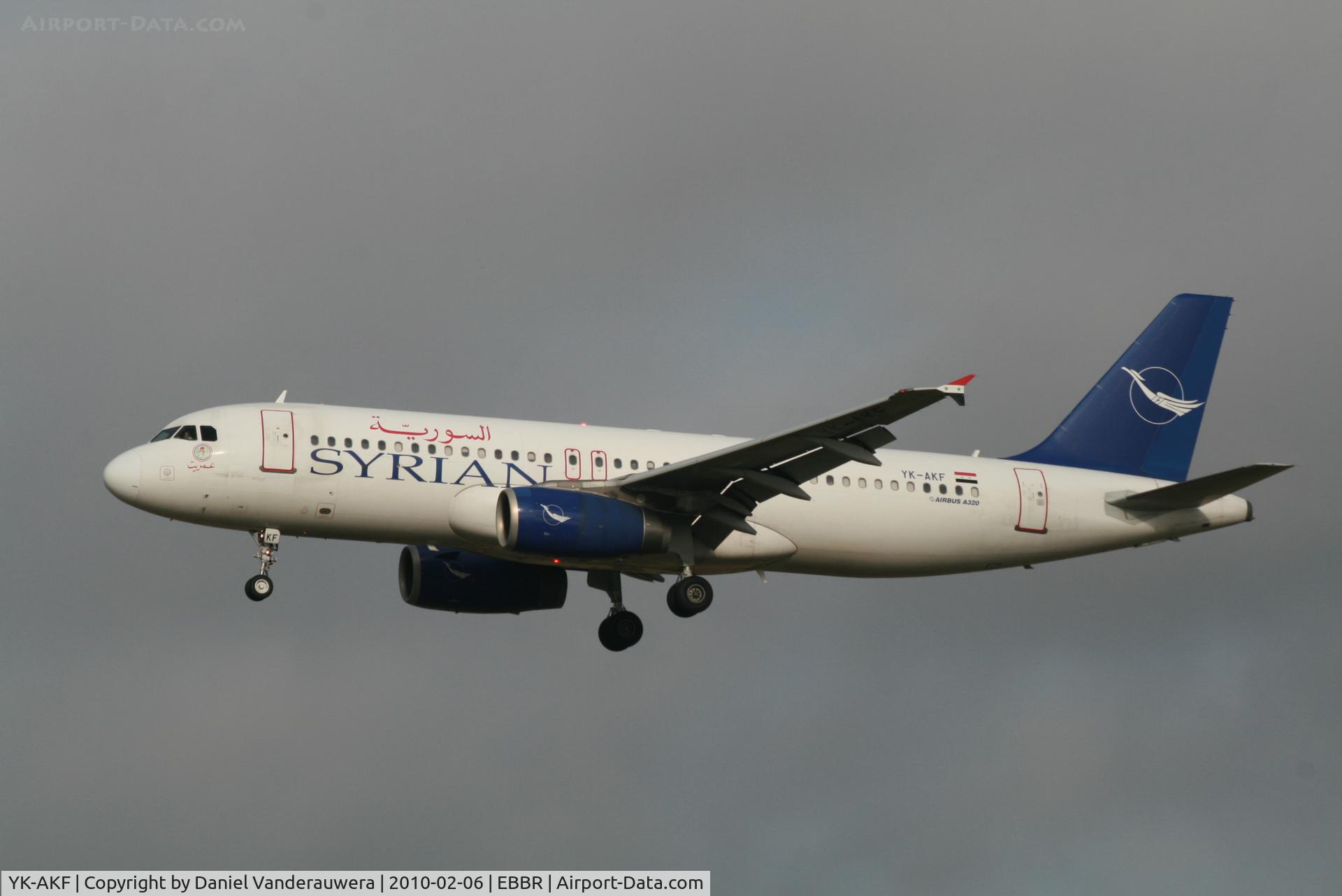 YK-AKF, 1999 Airbus A320-232 C/N 1117, Arrival of flight RB427 to RWY 25L