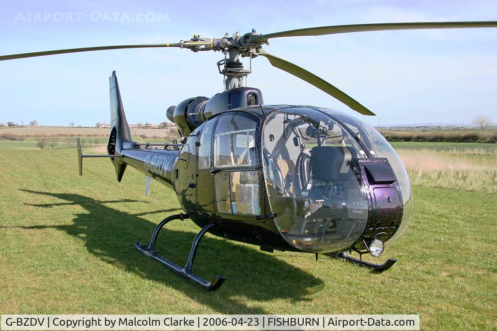 G-BZDV, 1973 Westland SA-341C Gazelle HT2 C/N 1150, Westland SA-341C Gazelle HT2 at Fishburn Airfield, UK in 2006. Previously 3D-HXL .