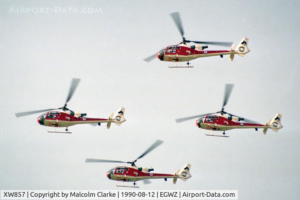 XW857, 1973 Westland SA-341C Gazelle HT2 C/N 1081, Westland SA-341C Gazelle HT2. The Royal Navy's display team, 