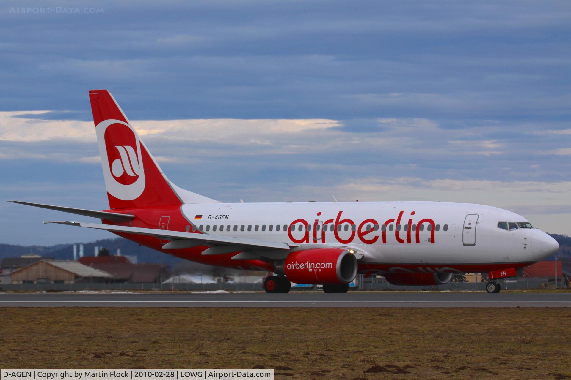 D-AGEN, 1998 Boeing 737-75B C/N 28100, .