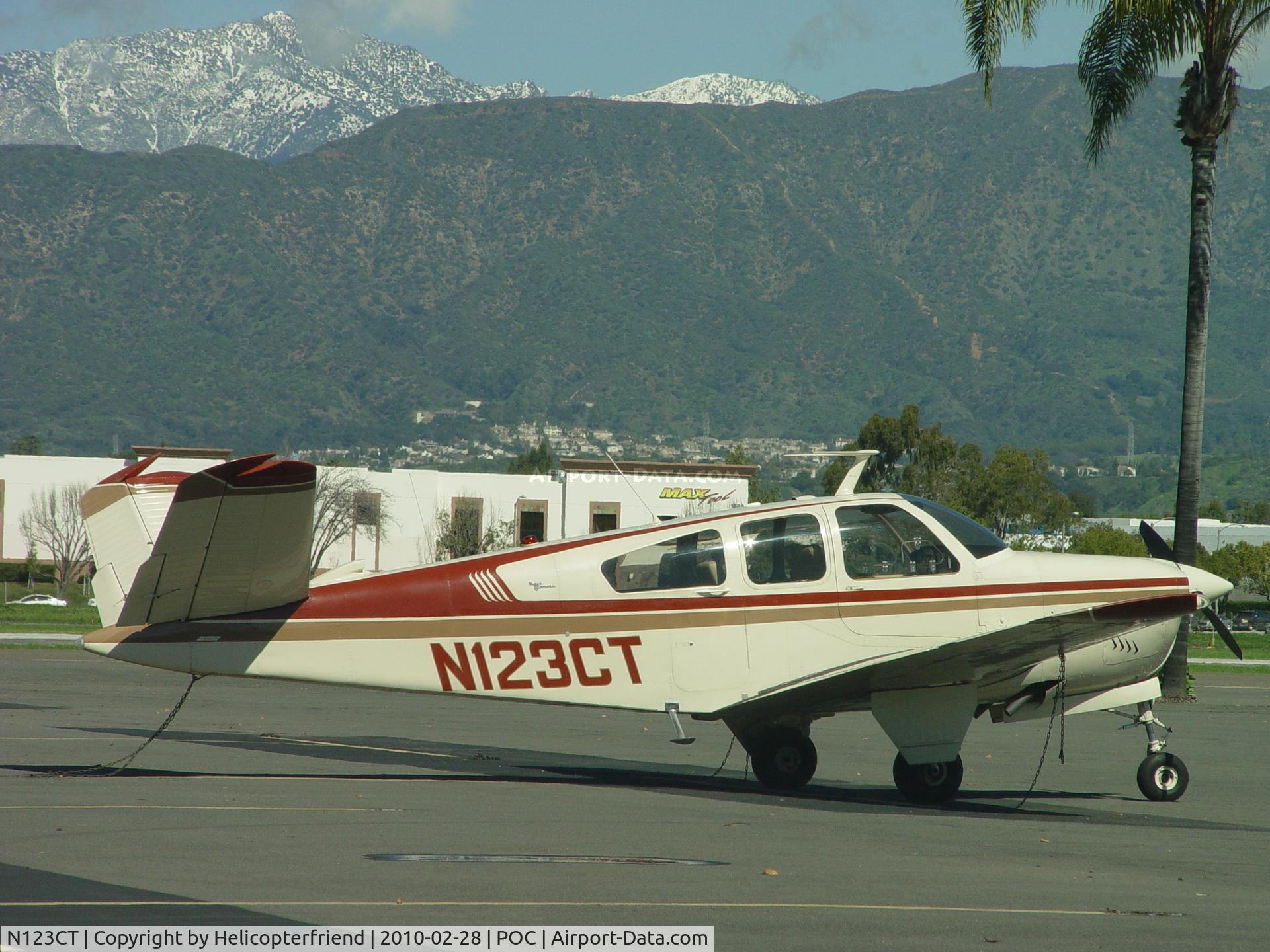 N123CT, 1967 Beech V35 Bonanza C/N D-8590, Parked in transient parking