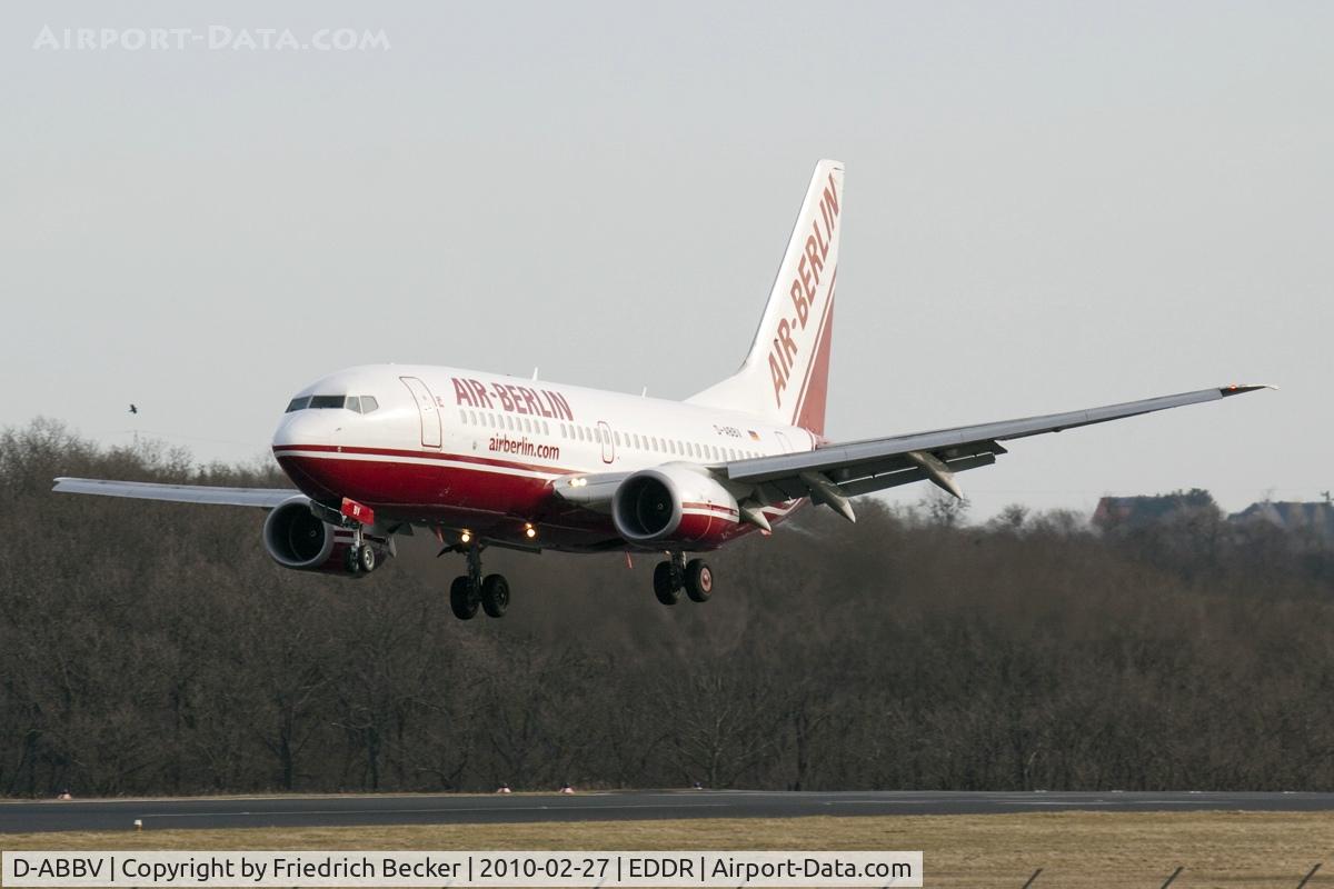 D-ABBV, 2001 Boeing 737-7Q8 C/N 30629, short final