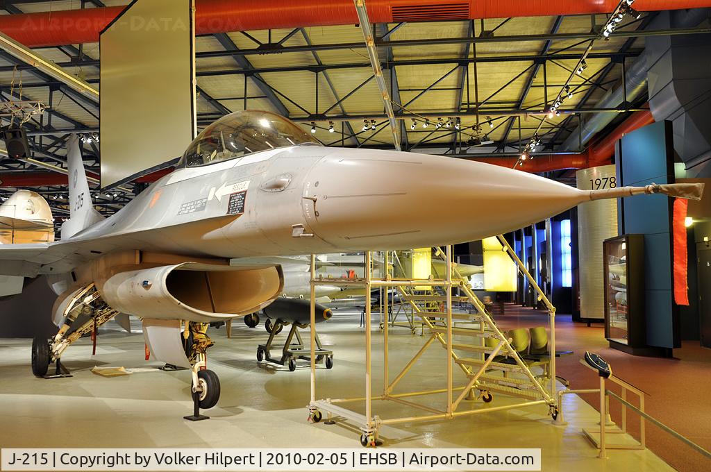 J-215, 1980 Fokker F-16A Fighting Falcon C/N 6D-4, at Museum Soesterberg