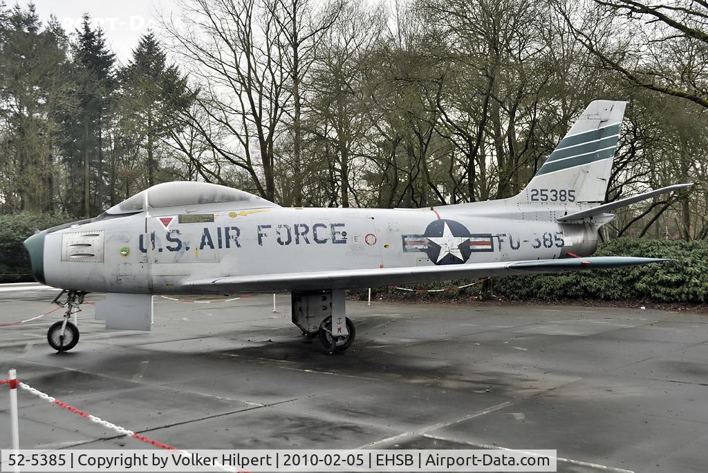 52-5385, 1952 North American F-86F Sabre C/N 191-876, at Soesterberg