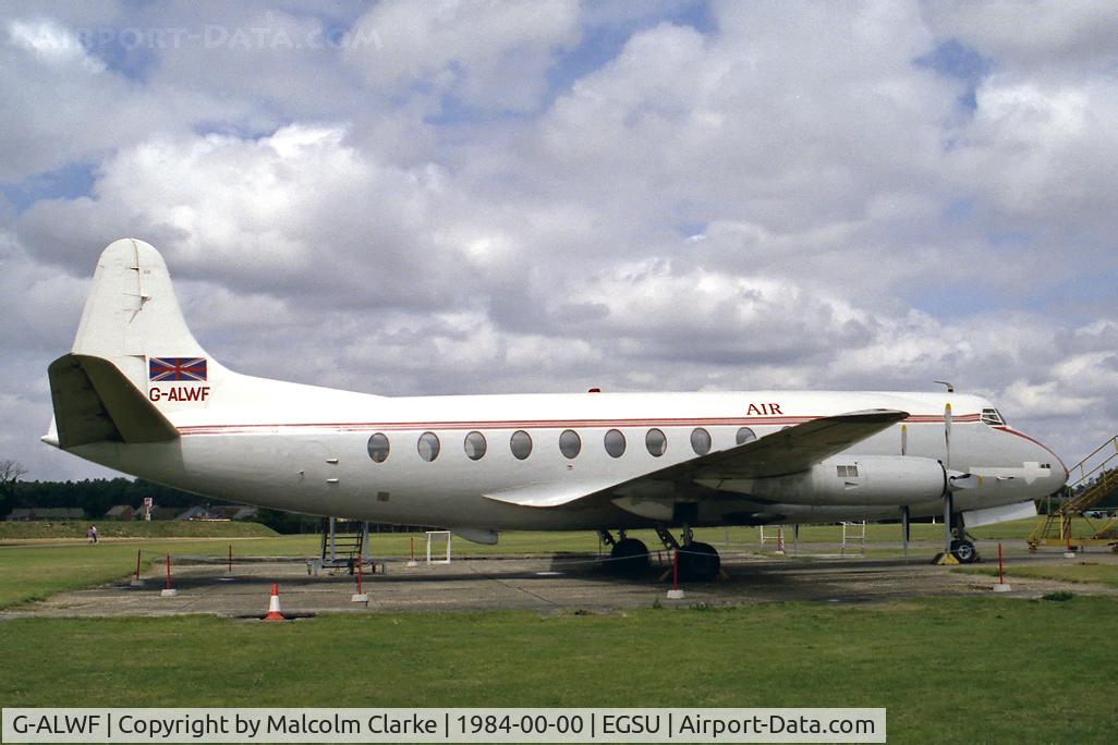 G-ALWF, 1952 Vickers Viscount 701 C/N 005, Vickers 701 Viscount at the Imperial War Museum, Duxford in 1986.