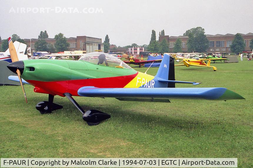 F-PAUR, Van's RV-4 C/N Not found F-PAUR, Van's RV-4. One of the more colourful participants in the 1994 PFA Rally at Cranfield.