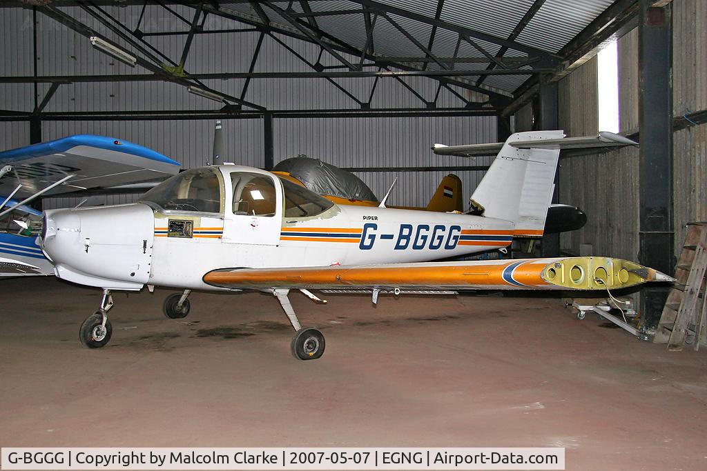 G-BGGG, 1978 Piper PA-38-112 Tomahawk Tomahawk C/N 38-79A0163, Piper PA-38-112 Tomahawk undergoing maintenance at Bagby Airfield in 2007.