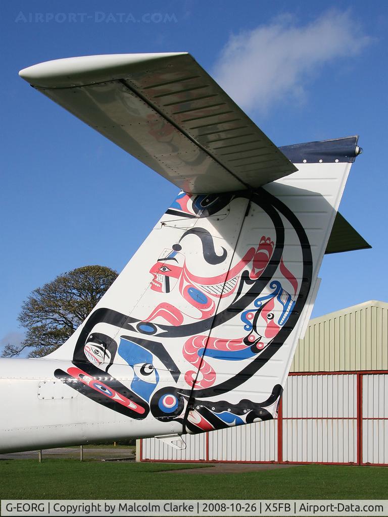 G-EORG, 1978 Piper PA-38-112 Tomahawk Tomahawk C/N 38-78A0427, Piper PA-38-112 Tomahawk at Fishburn Airfield in 2008. British Airways 'World Tails' livery -  'Whale Rider', ex BA Flying Club aircraft.