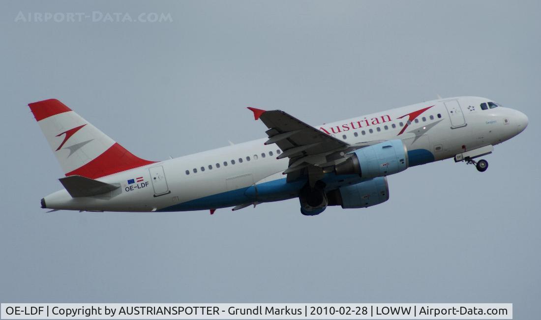 OE-LDF, 2005 Airbus A319-112 C/N 2547, Austrian Airlines