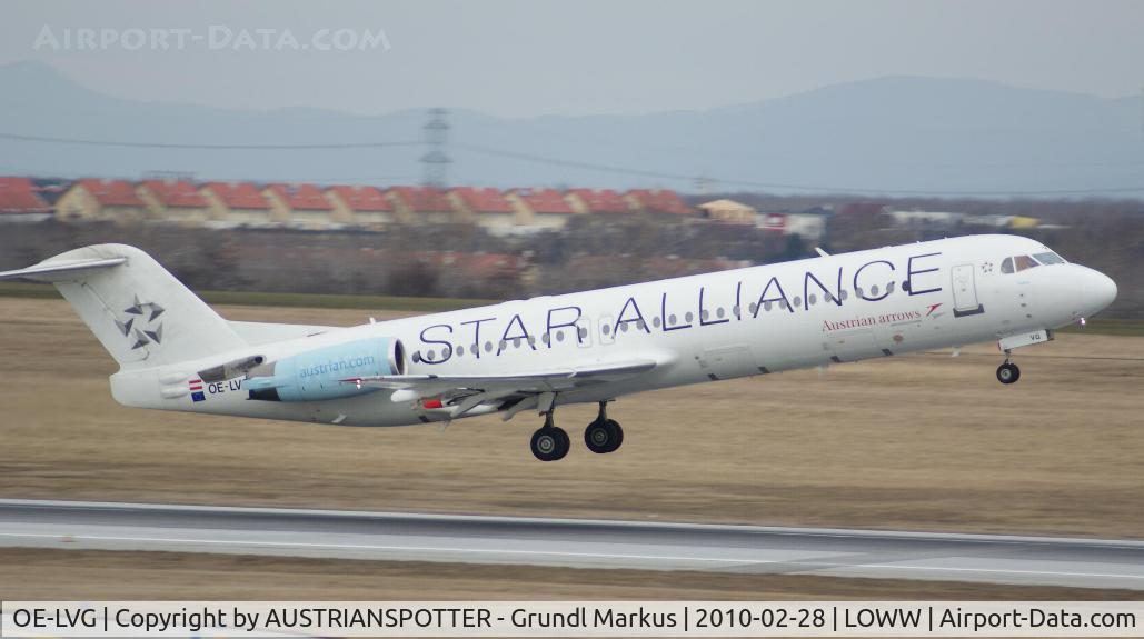 OE-LVG, 1994 Fokker 100 (F-28-0100) C/N 11520, Austrian Arrows /Star Alliance Color