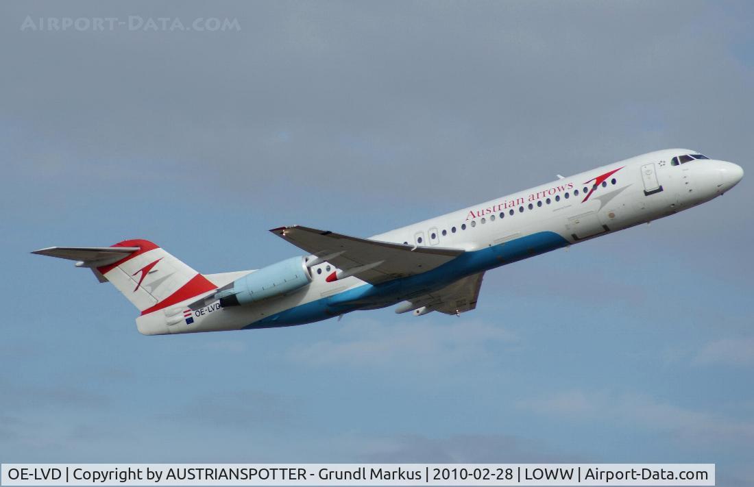OE-LVD, 1994 Fokker 100 (F-28-0100) C/N 11515, Austrian Arrows
