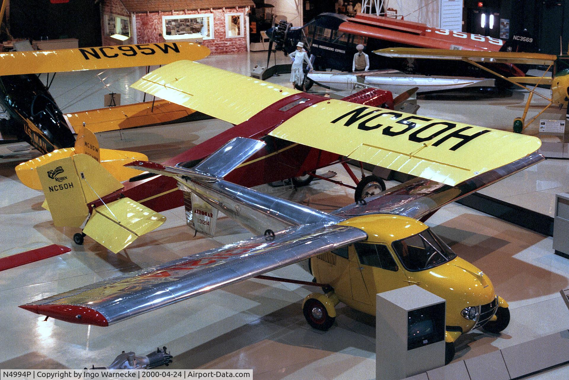 N4994P, 1949 Taylor Aerocar C/N 1, Taylor Aerocar One (marked as N31214) at the EAA-Museum, Oshkosh WI