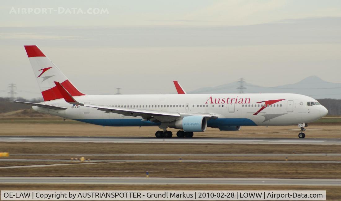 OE-LAW, 1992 Boeing 767-3Z9/ER C/N 26417, Austrian Airlines
