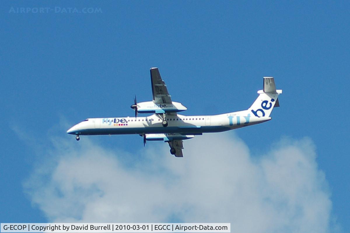 G-ECOP, 2009 De Havilland Canada DHC-8-402Q Dash 8 C/N 4242, Flybe G-ECOP on approach to Manchester Airport
