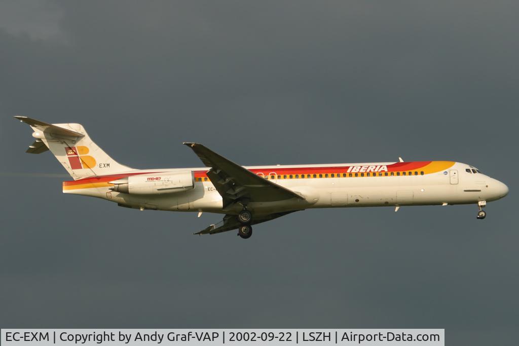 EC-EXM, 1990 McDonnell Douglas MD-87 (DC-9-87) C/N 49835, Iberia MD87
