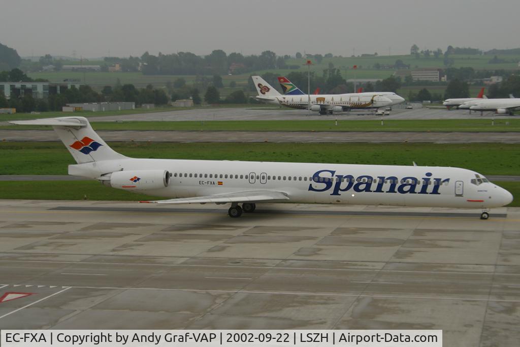 EC-FXA, 1990 McDonnell Douglas MD-83 (DC-9-83) C/N 49938, Spanair MD80