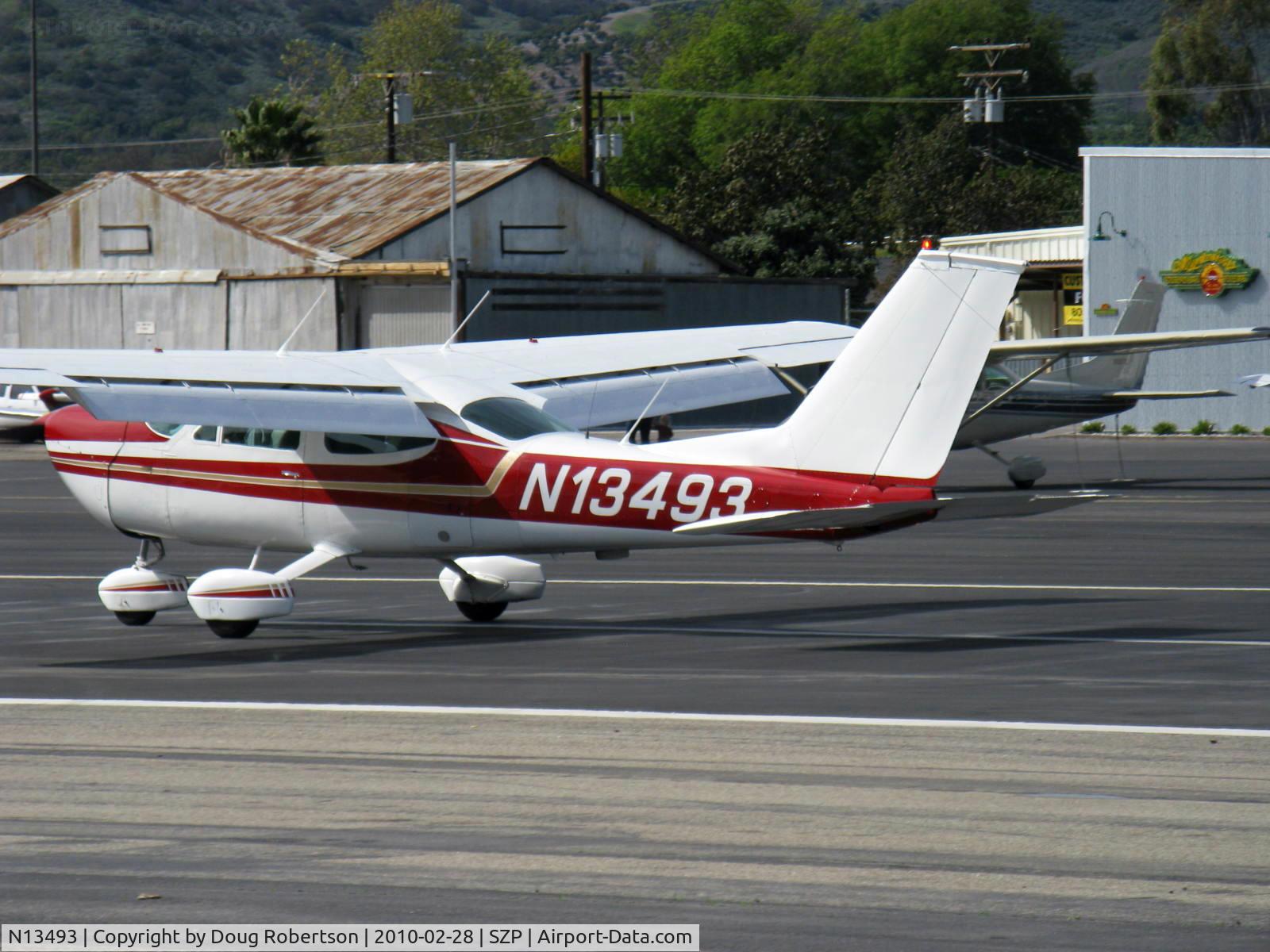 N13493, 1976 Cessna 177B Cardinal C/N 17702427, 1976 Cessna 177B CARDINAL, Lycoming O&VO-360 180 Hp, landing roll Rwy 22