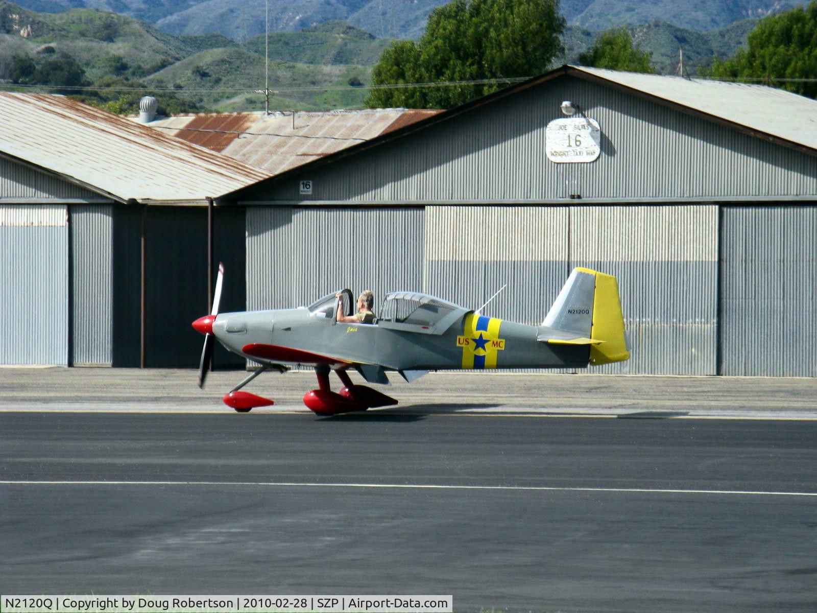 N2120Q, 1995 Vans RV-6A C/N 101, 1995 Maxwell VAN's RV-6A, Lycoming IO-360, taxi to hangar