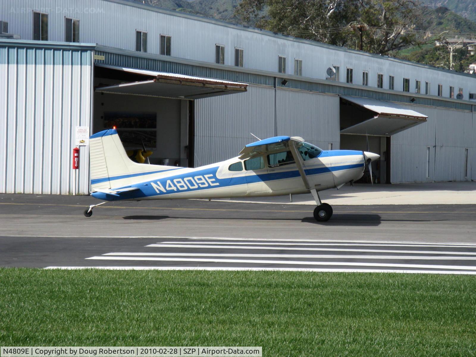 N4809E, 1980 Cessna 180K Skywagon C/N 18053175, Cessna 180K SKYWAGON, Continental O-470-S 230 Hp, taxi