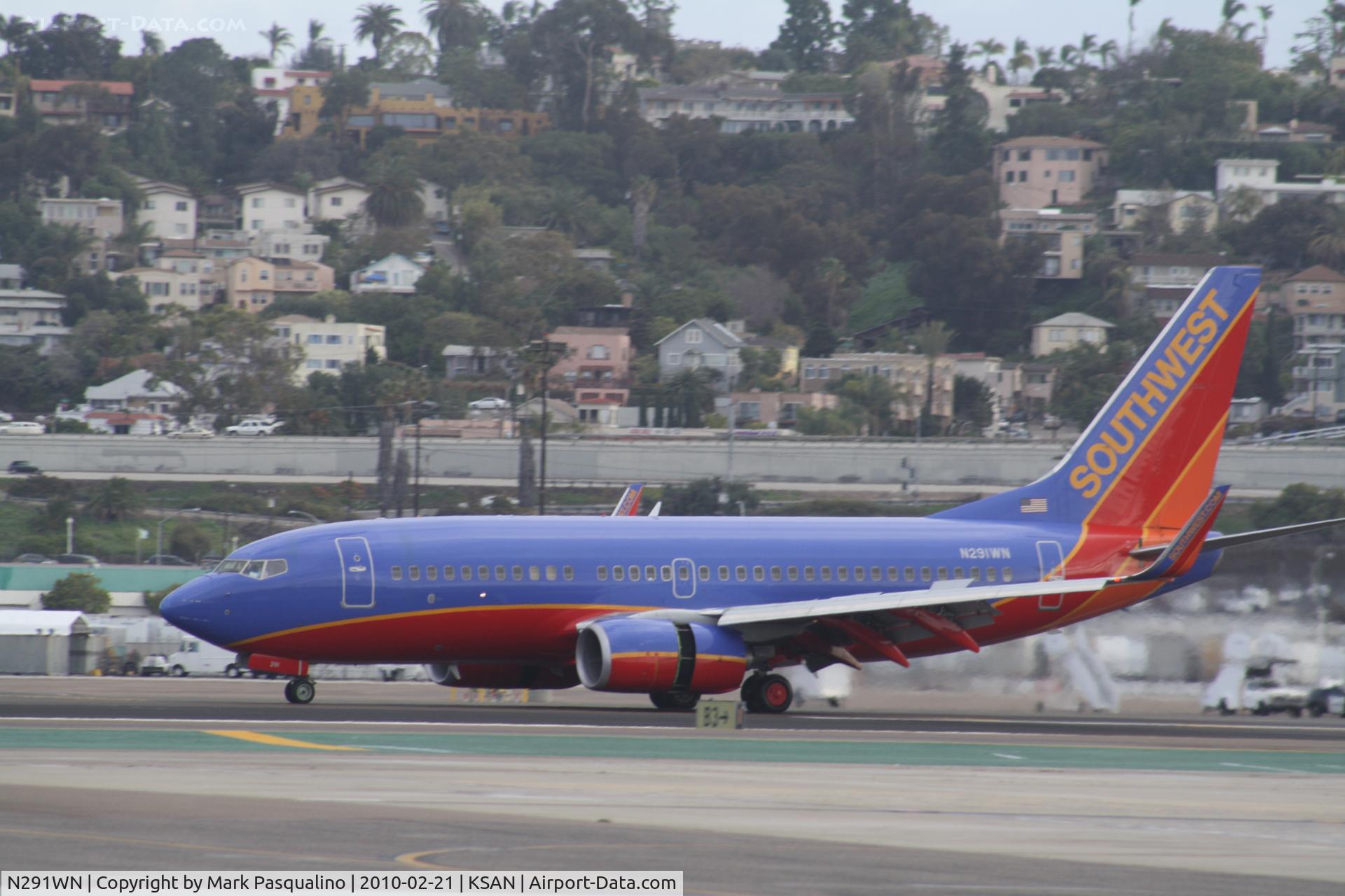 N291WN, 2007 Boeing 737-7H4 C/N 32539, Boeing 737-700