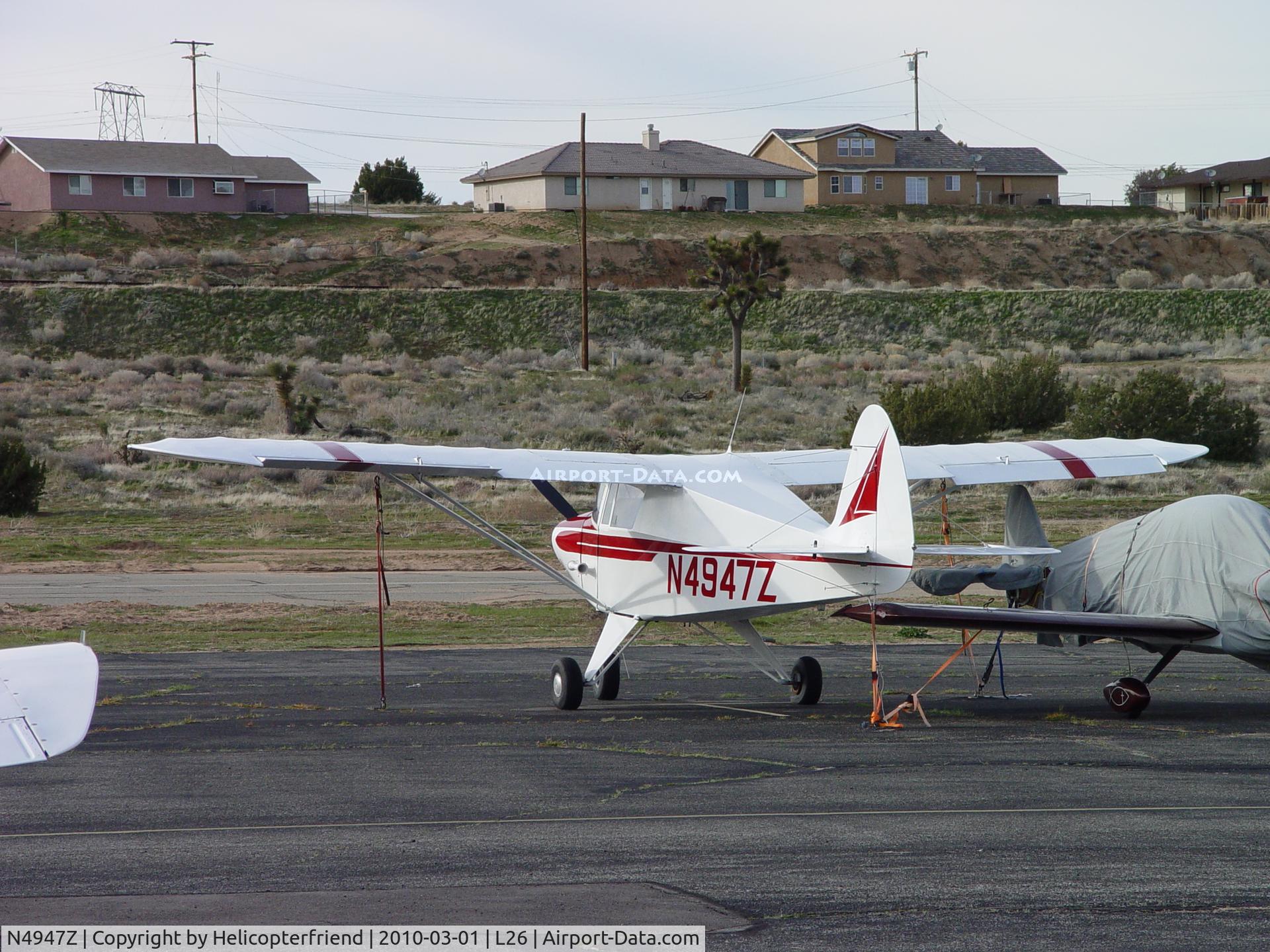 N4947Z, 1961 Piper PA-22-108 Colt C/N 22-8543, Parked at Hesperia Airport