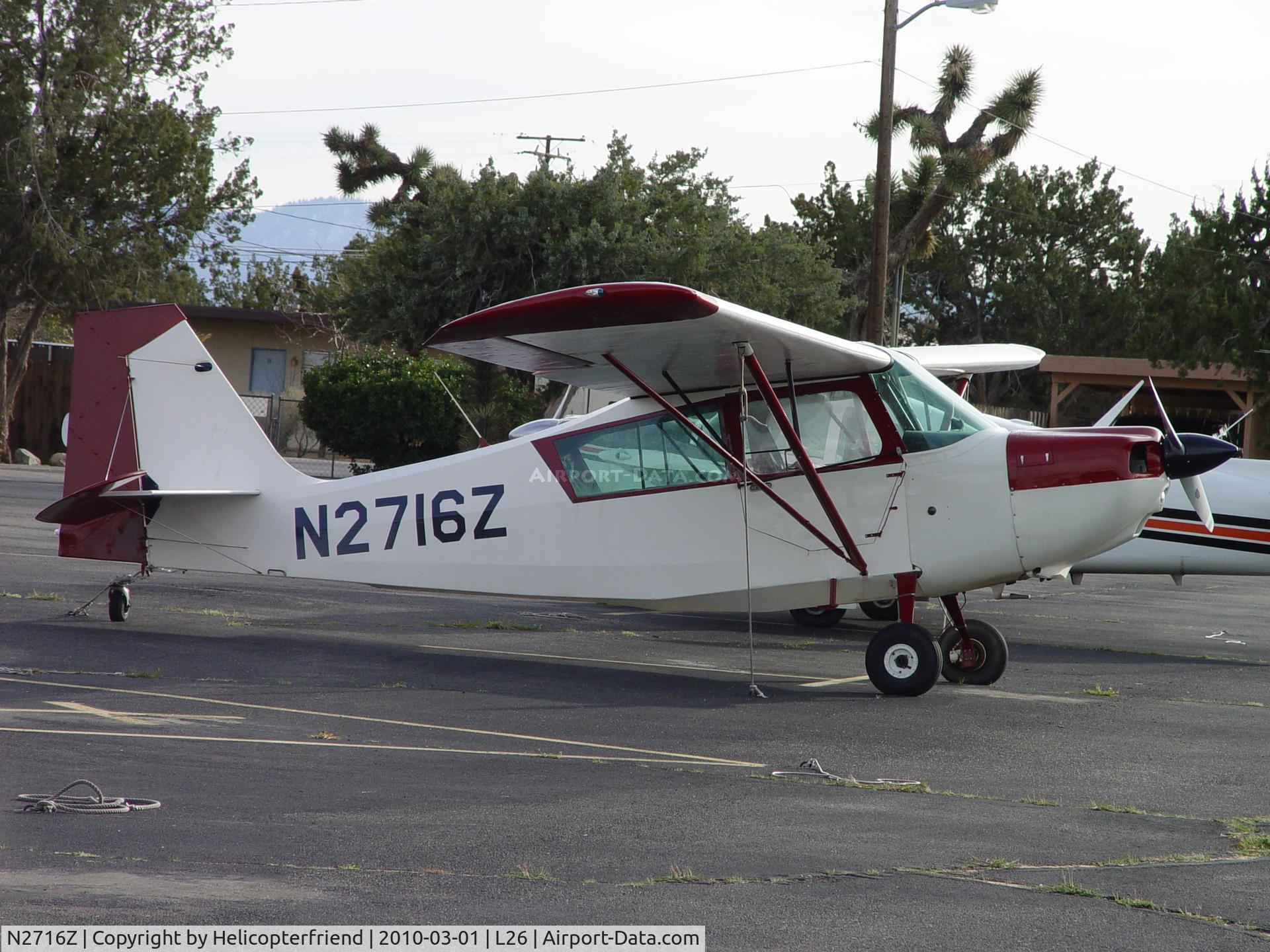 N2716Z, 1978 Bellanca 7GCAA C/N 354-78, Parked at Hesperia Airport