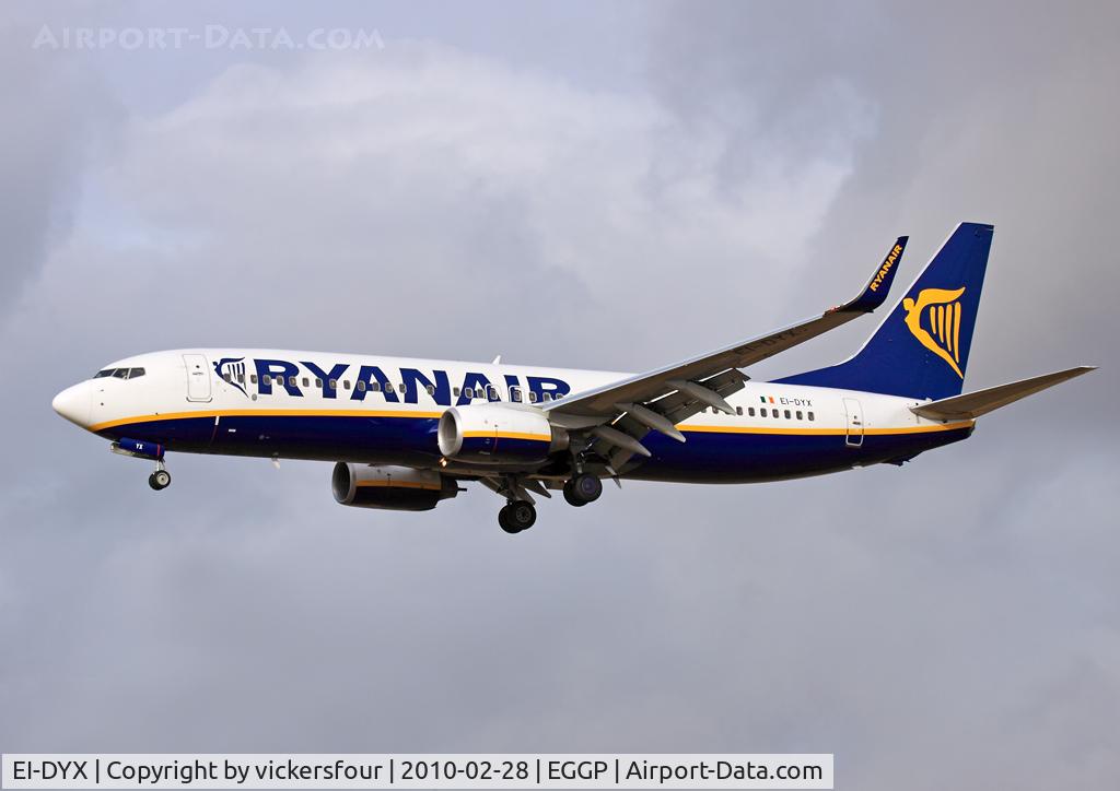 EI-DYX, 2008 Boeing 737-8AS C/N 37517, Ryanair